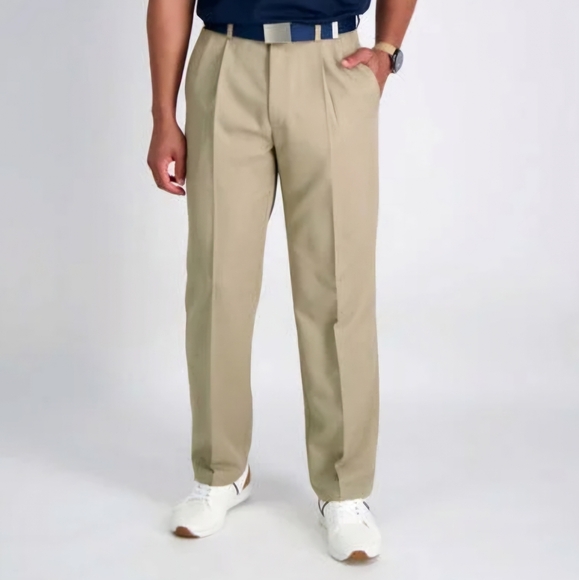 Men's Haggar Classic Fit Premium No Iron Khaki  Size 40x29 - Picture 7 of 7